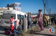 Accidente en bulevar Cuauhtémoc deja tres personas lesionadas
