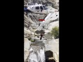 Man trapped behind waterfall for two days rescued