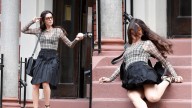 Sufre Anne Hathaway aparatosa caída en filmación de ‘El Diablo Viste a la Moda 2’