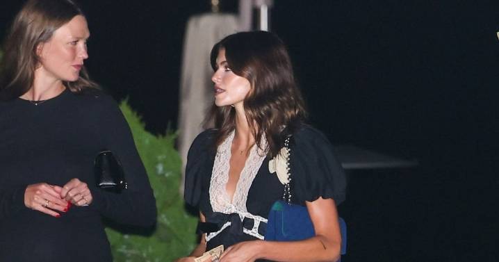 Kaia Gerber's Lace Babydoll Dress Is From This Dakota Johnson