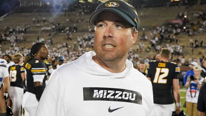 Beau Pribula throws an incompletion in Missouri football practice Aug. 7