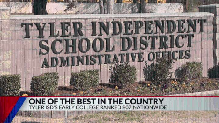 Tyler ISD's early college high school achieves top ranking in East Texas