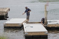 Landing work ramps up at Hix Bridge