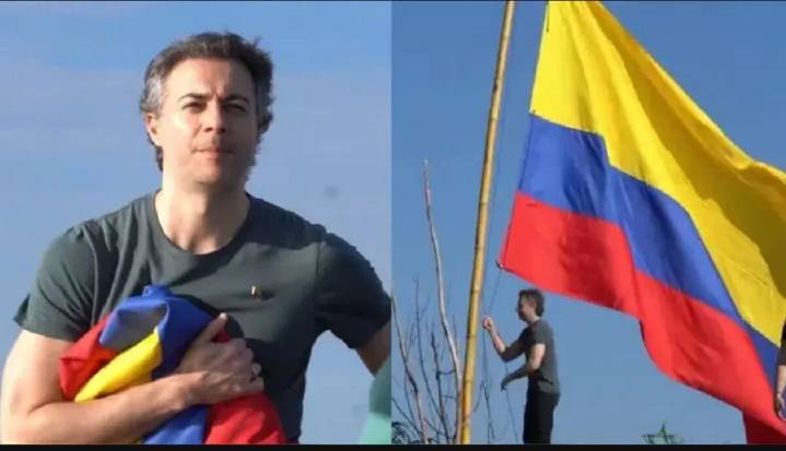 Clavan a candidato colocho por poner bandera en Santa Rosa