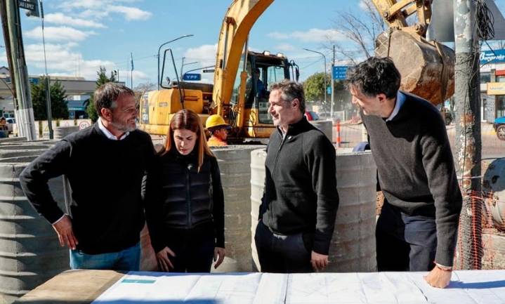 Soledad Peralta y Achával recorrieron los avances de la obra hidráulica del ce