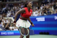 Coco Gauff's 1st match with a new serve coach at the US Open is a struggle but also a win