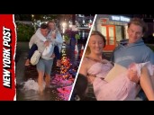 NJ Storm Surge From Hurricane Erin Doesn’t Dampen the Spirits of Late Night Revelers