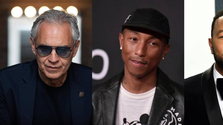 Andrea Bocelli, Pharrell Williams y John Legend cantarán en el Vaticano