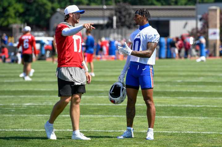 Bills training camp Day 13 notebook: Josh Allen gets a visitor, Keon Coleman takes over