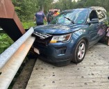 Stafford man arrested after crashing car with children inside, drugs found nearby