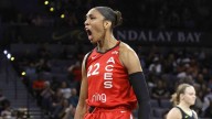A’ja Wilson’s 19th double-double leads Aces past Mystics for 10th straight win