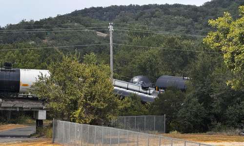 Train carrying possible hazardous materials derails in Texas