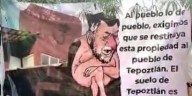 Comuneros se manifiestan afuera de la casa de Noroña en Morelos