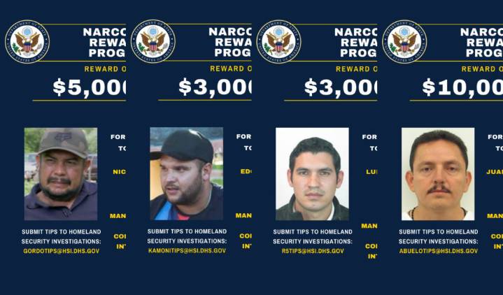 Estados Unidos sanciona a Cárteles Unidos y Los Viagras; ofrece 26 mdd por sus líderes