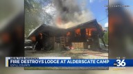 Aldersgate Camp lodge destroyed in fire
