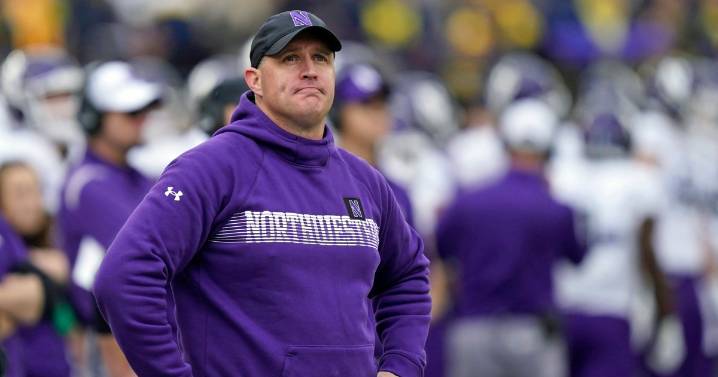 Northwestern reaches settlement with football coach who was fired amid hazing scandal