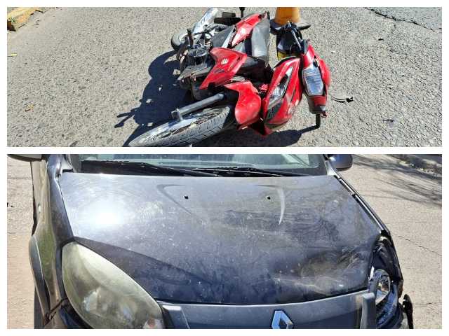 CHACO: Un Joven Resulto Con Lesiones Tras Chocar Su Moto Con Un Auto