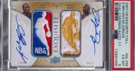One-of-a-kind Michael Jordan-Kobe Bryant basketball card sells for a record $12.9 million from Dallas auction