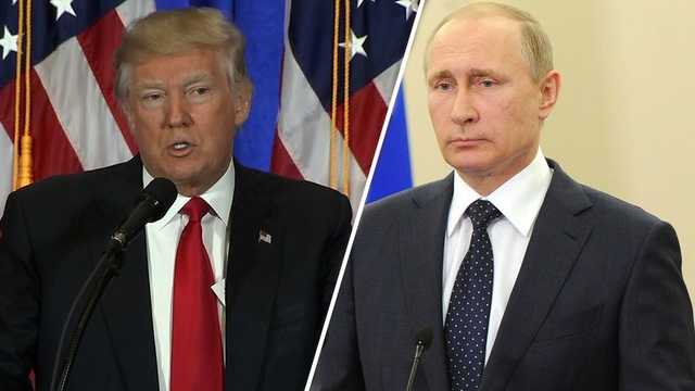 President Trump meets with Putin in high