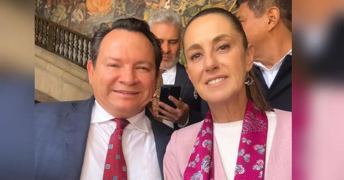 Gobernador acude a Palacio Nacional por reunión del programa Imss