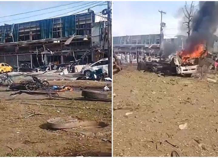 Video | Atentado terrorista en Cali también alcanzó las instalaciones del DollarCity: así quedó el local tras la detonación