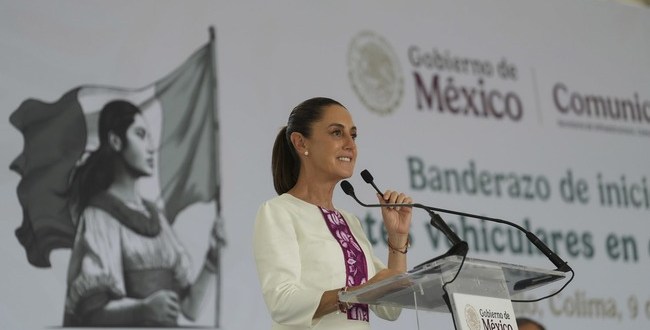 Sheinbaum da banderazo de salida a la construcción de puentes vehiculares en Colima