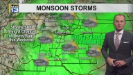 Monsoon storm chances continue through the weekend