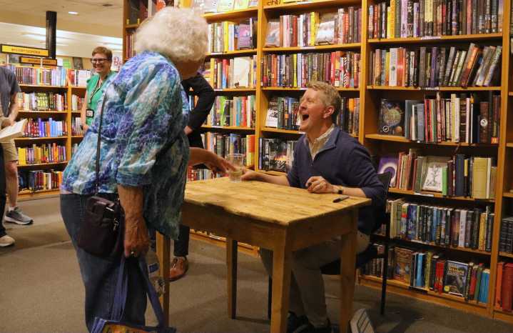Jeopardy! host Ken Jennings delights and challenges audience with trivia game at Third Place Books