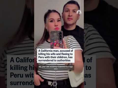 Fugitive accused of killing wife surrenders in Peru