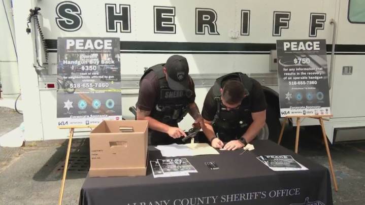 Albany County Sheriff's Office hosts gun buyback event