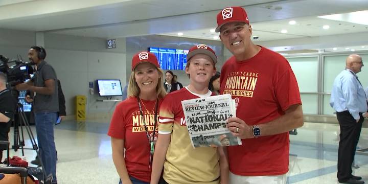 U.S. Champion Summerlin South Little Leaguers return from World Series