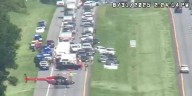 FHP: Three critically injured, one airlifted in chain-reaction crash after vehicle fire on I