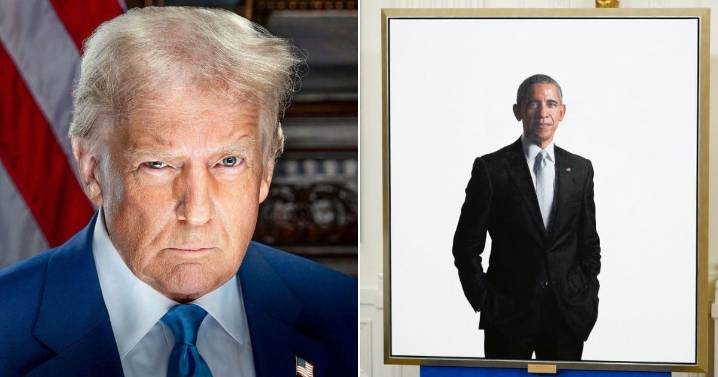Trump cambia de lugar los retratos de Obama y de los Bush en la Casa Blanca: Este es su nuevo sitio