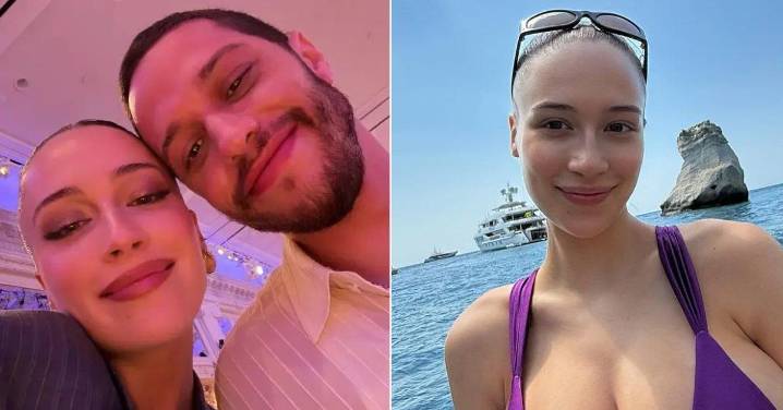 Pete Davidson's Pregnant Girlfriend Elsie Hewitt Spills Out of Busty Bikini Top While on Vacation: Photos