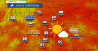 Mostly sunny and warm to end the week