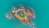 Take over the world or throw a great big party on this private fort for sale in Pembroke