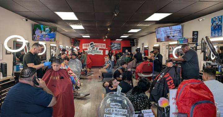 Top Notch Barbershop hosts free back-to-school haircuts and backpack giveaway