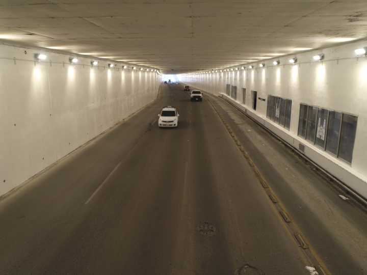 Finaliza Gobierno Municipal trabajos de pintura en túnel de la avenida Independencia