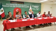 En Torreón, 60 mil mochilas complementarán apoyos a estudiantes de nivel básico