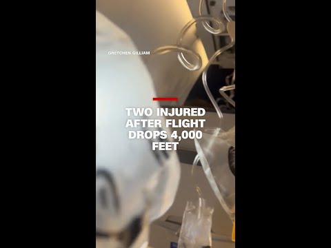 Two injured after flight drops 4,000 feet