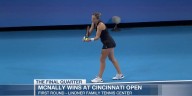 Caty McNally cruises in first match