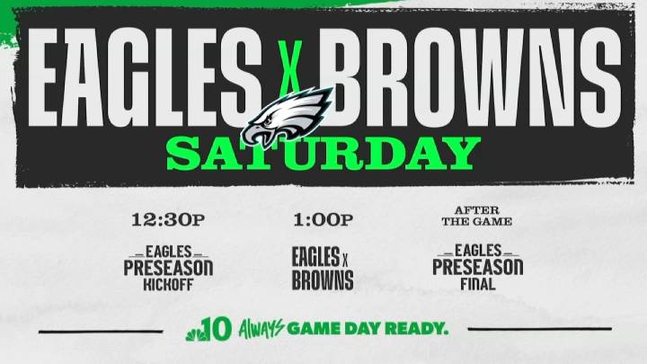 How to watch Eagles vs. Browns on NBC10