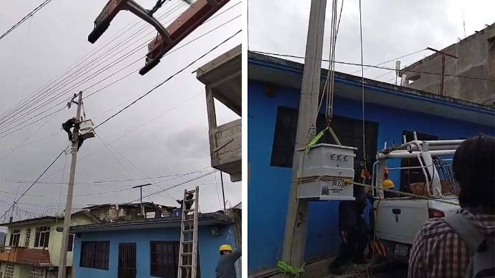 Tras cinco años sin electricidad estable, instalan transformador en colonia de Huauchinango