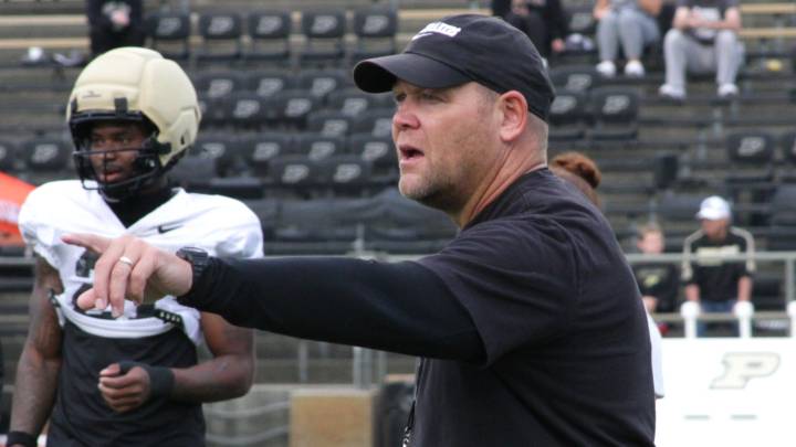 Purdue coach Barry Odom on starting QB decision timeline