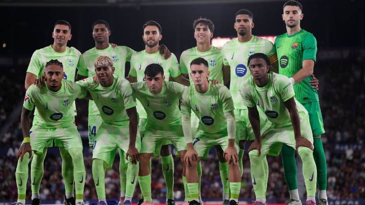 Why are Barcelona still wearing last season's kits this term?