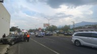 Aparatoso accidente vial deja varios lesionados en la Carretera Nacional en Monterrey