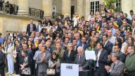 Las claves del discurso de Miguel Uribe Londoño como precandidato oficial del Centro Democrático: seguridad el eje central de su campaña
