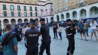 La Policía Nacional muestra en Huesca su despliegue para la Vuelta Ciclista