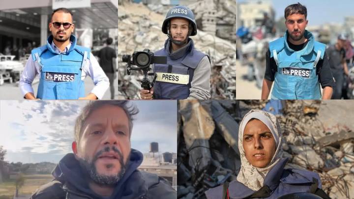 Así eran los cinco periodistas muertos en el ataque israelí a un hospital en Gaza