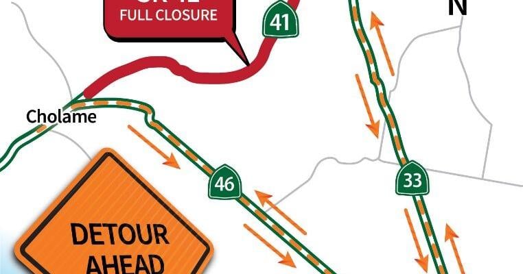 Daytime closure of Hwy. 41 to run Tuesday